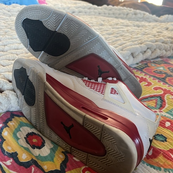 Mens Jordan 4 in great condition (no box) red and white retro alternate 89 11.5 - Picture 4 of 6